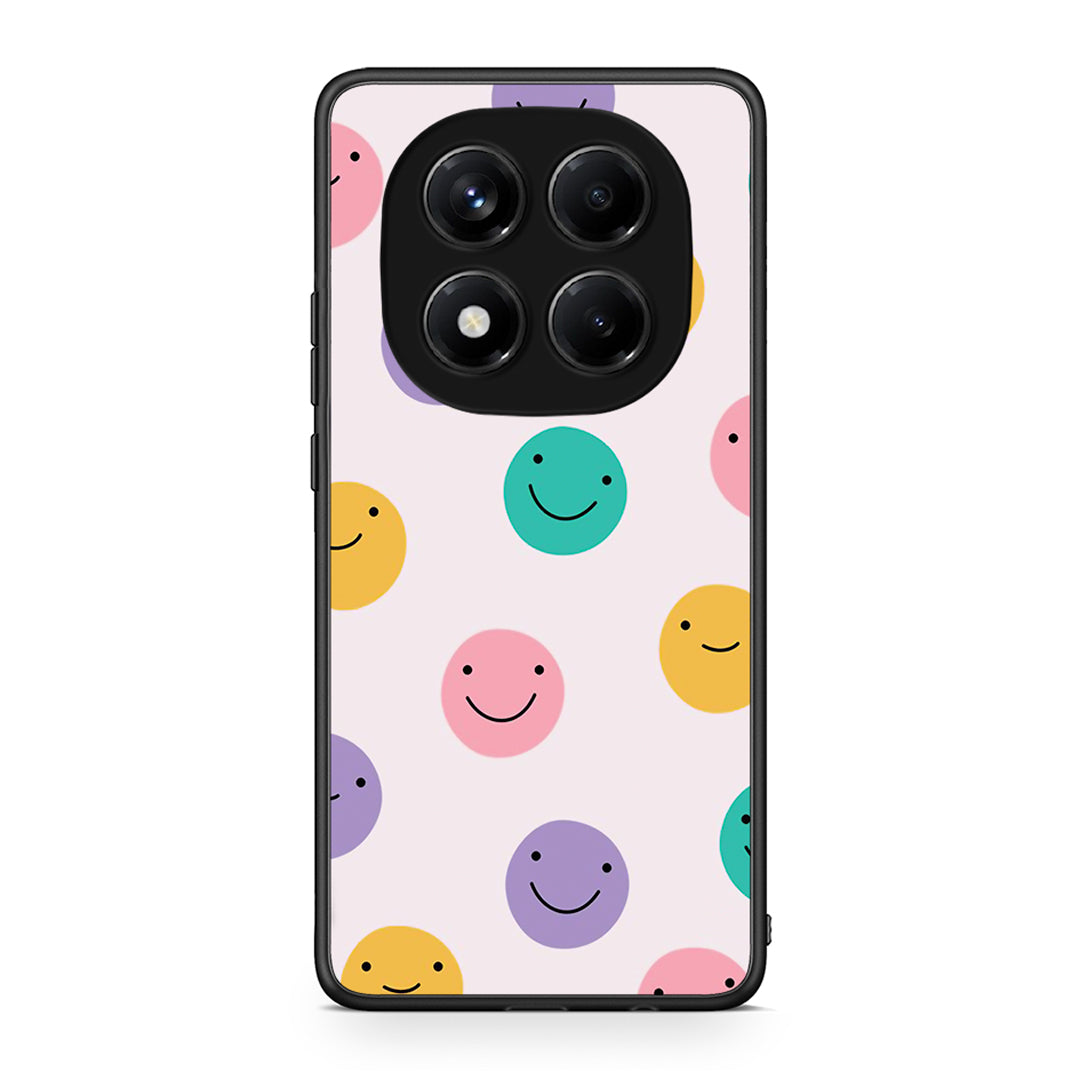Xiaomi Redmi Note 14 Pro 4G Smiley Faces θήκη από τη Smartfits με σχέδιο στο πίσω μέρος και μαύρο περίβλημα | Smartphone case with colorful back and black bezels by Smartfits