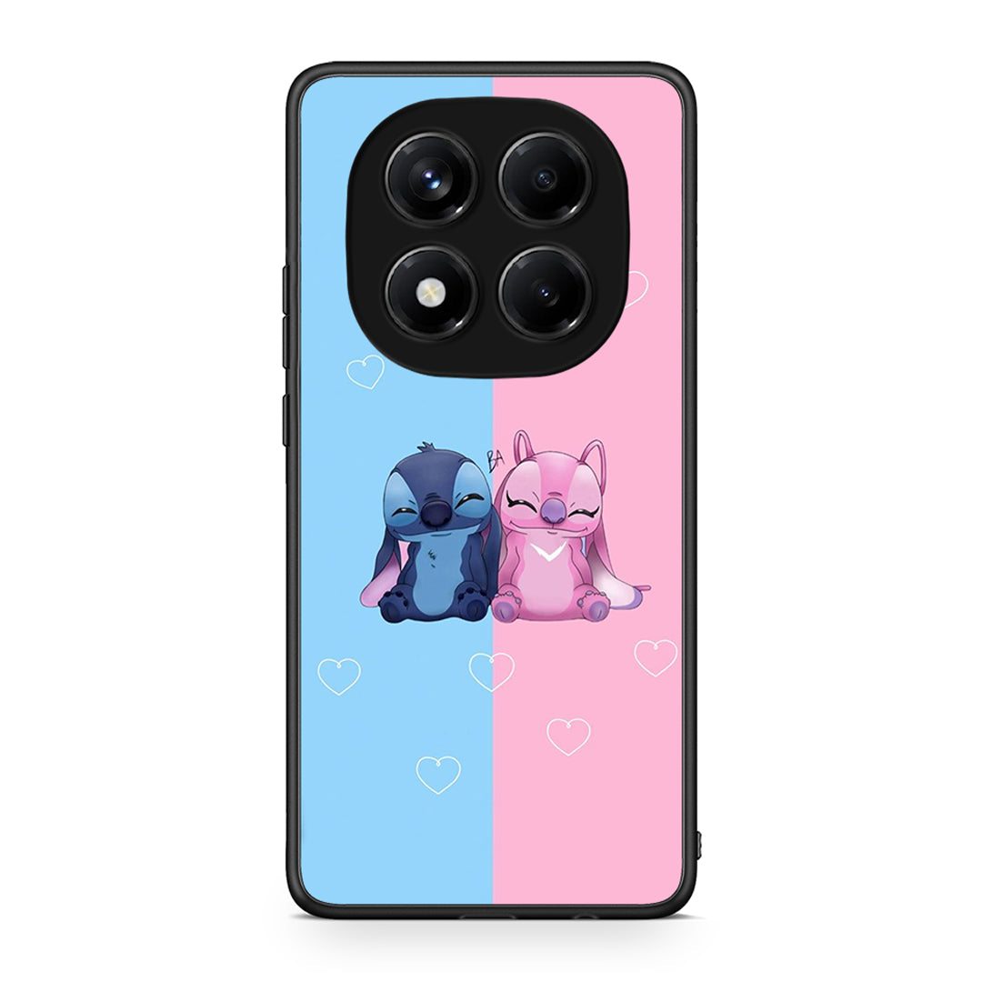 Xiaomi Redmi Note 14 Pro 4G Stitch And Angel θήκη από τη Smartfits με σχέδιο στο πίσω μέρος και μαύρο περίβλημα | Smartphone case with colorful back and black bezels by Smartfits
