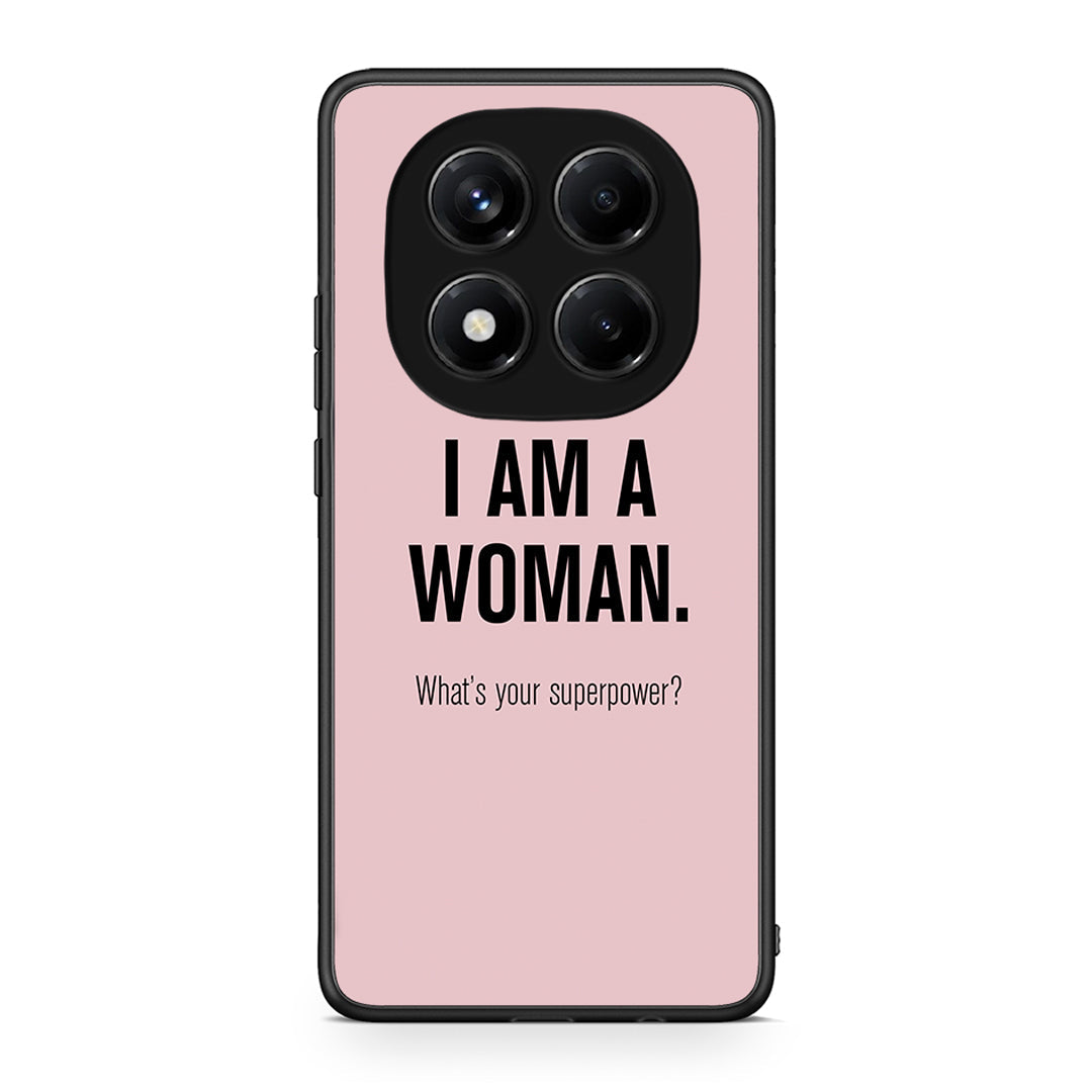 Xiaomi Redmi Note 14 Pro 4G Superpower Woman θήκη από τη Smartfits με σχέδιο στο πίσω μέρος και μαύρο περίβλημα | Smartphone case with colorful back and black bezels by Smartfits