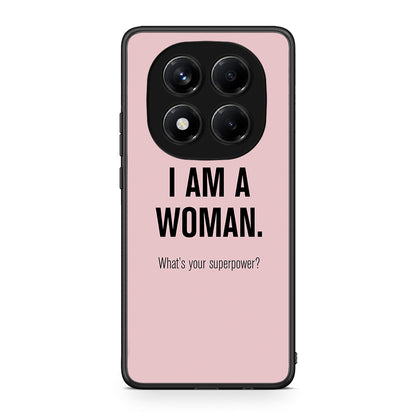 Xiaomi Redmi Note 14 Pro 4G Superpower Woman θήκη από τη Smartfits με σχέδιο στο πίσω μέρος και μαύρο περίβλημα | Smartphone case with colorful back and black bezels by Smartfits