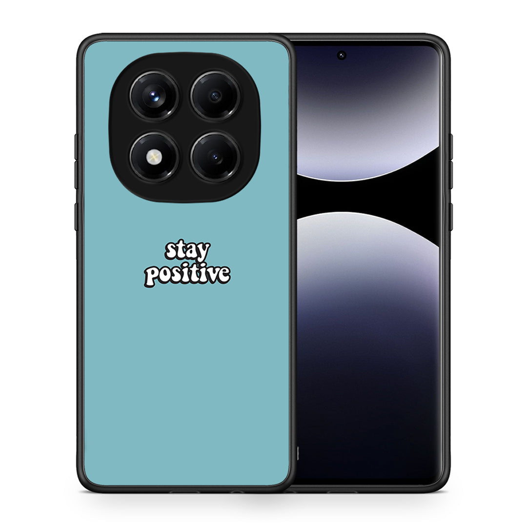 Θήκη Xiaomi Redmi Note 14 Pro 4G Positive Text από τη Smartfits με σχέδιο στο πίσω μέρος και μαύρο περίβλημα | Xiaomi Redmi Note 14 Pro 4G Positive Text case with colorful back and black bezels