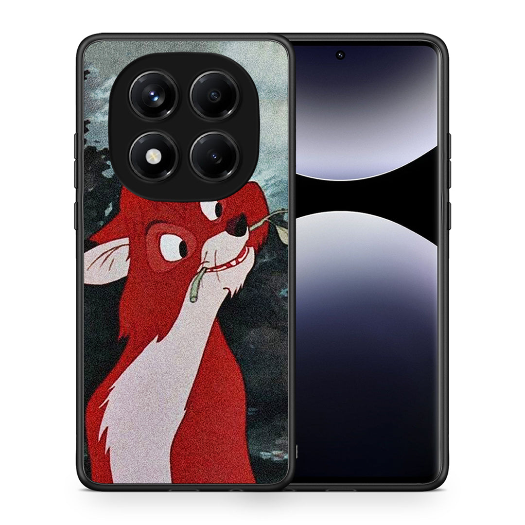Θήκη Xiaomi Redmi Note 14 Pro 4G Tod And Vixey Love 1 από τη Smartfits με σχέδιο στο πίσω μέρος και μαύρο περίβλημα | Xiaomi Redmi Note 14 Pro 4G Tod And Vixey Love 1 case with colorful back and black bezels