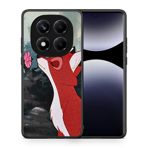 Θήκη Xiaomi Redmi Note 14 Pro 4G Tod And Vixey Love 2 από τη Smartfits με σχέδιο στο πίσω μέρος και μαύρο περίβλημα | Xiaomi Redmi Note 14 Pro 4G Tod And Vixey Love 2 case with colorful back and black bezels