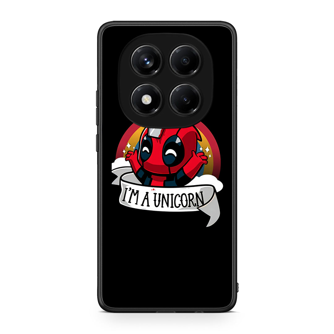 Xiaomi Redmi Note 14 Pro 4G Unicorn Deadpool θήκη από τη Smartfits με σχέδιο στο πίσω μέρος και μαύρο περίβλημα | Smartphone case with colorful back and black bezels by Smartfits