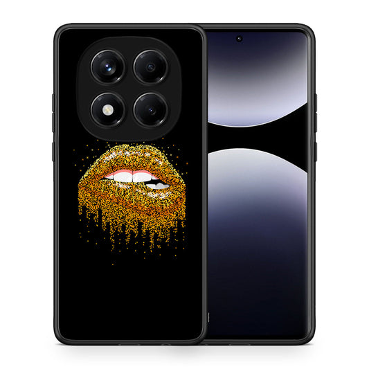 Θήκη Xiaomi Redmi Note 14 Pro 4G Golden Valentine από τη Smartfits με σχέδιο στο πίσω μέρος και μαύρο περίβλημα | Xiaomi Redmi Note 14 Pro 4G Golden Valentine case with colorful back and black bezels