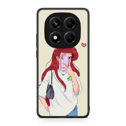 Xiaomi Redmi Note 14 Pro 4G Walking Mermaid Θήκη από τη Smartfits με σχέδιο στο πίσω μέρος και μαύρο περίβλημα | Smartphone case with colorful back and black bezels by Smartfits