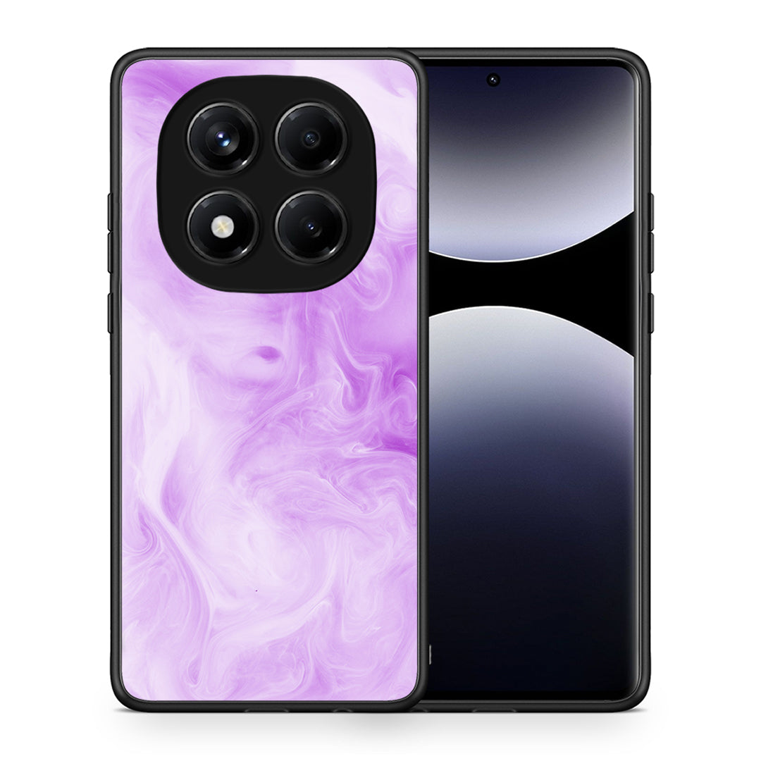 Θήκη Xiaomi Redmi Note 14 Pro 4G Lavender Watercolor από τη Smartfits με σχέδιο στο πίσω μέρος και μαύρο περίβλημα | Xiaomi Redmi Note 14 Pro 4G Lavender Watercolor case with colorful back and black bezels