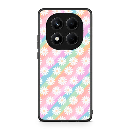 Xiaomi Redmi Note 14 Pro 4G White Daisies θήκη από τη Smartfits με σχέδιο στο πίσω μέρος και μαύρο περίβλημα | Smartphone case with colorful back and black bezels by Smartfits
