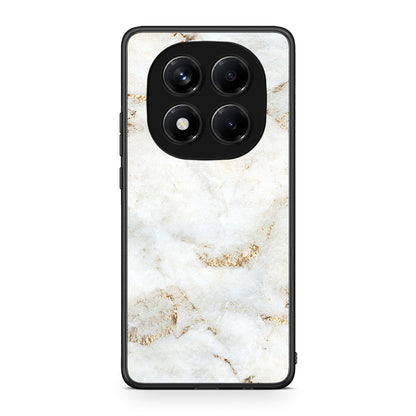 Xiaomi Redmi Note 14 Pro 4G White Gold Marble θήκη από τη Smartfits με σχέδιο στο πίσω μέρος και μαύρο περίβλημα | Smartphone case with colorful back and black bezels by Smartfits