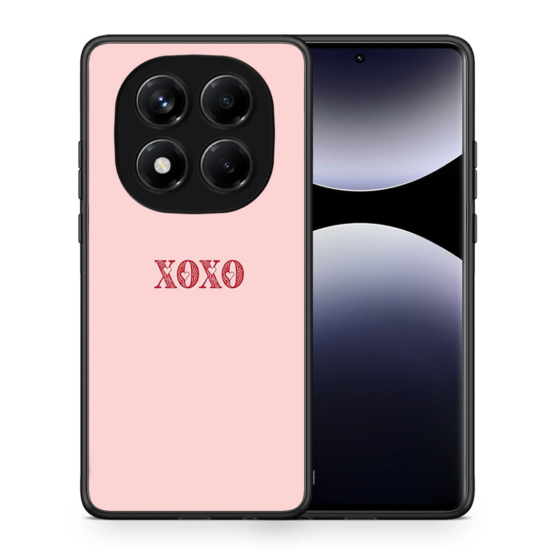 Θήκη Xiaomi Redmi Note 14 Pro 4G XOXO Love από τη Smartfits με σχέδιο στο πίσω μέρος και μαύρο περίβλημα | Xiaomi Redmi Note 14 Pro 4G XOXO Love case with colorful back and black bezels