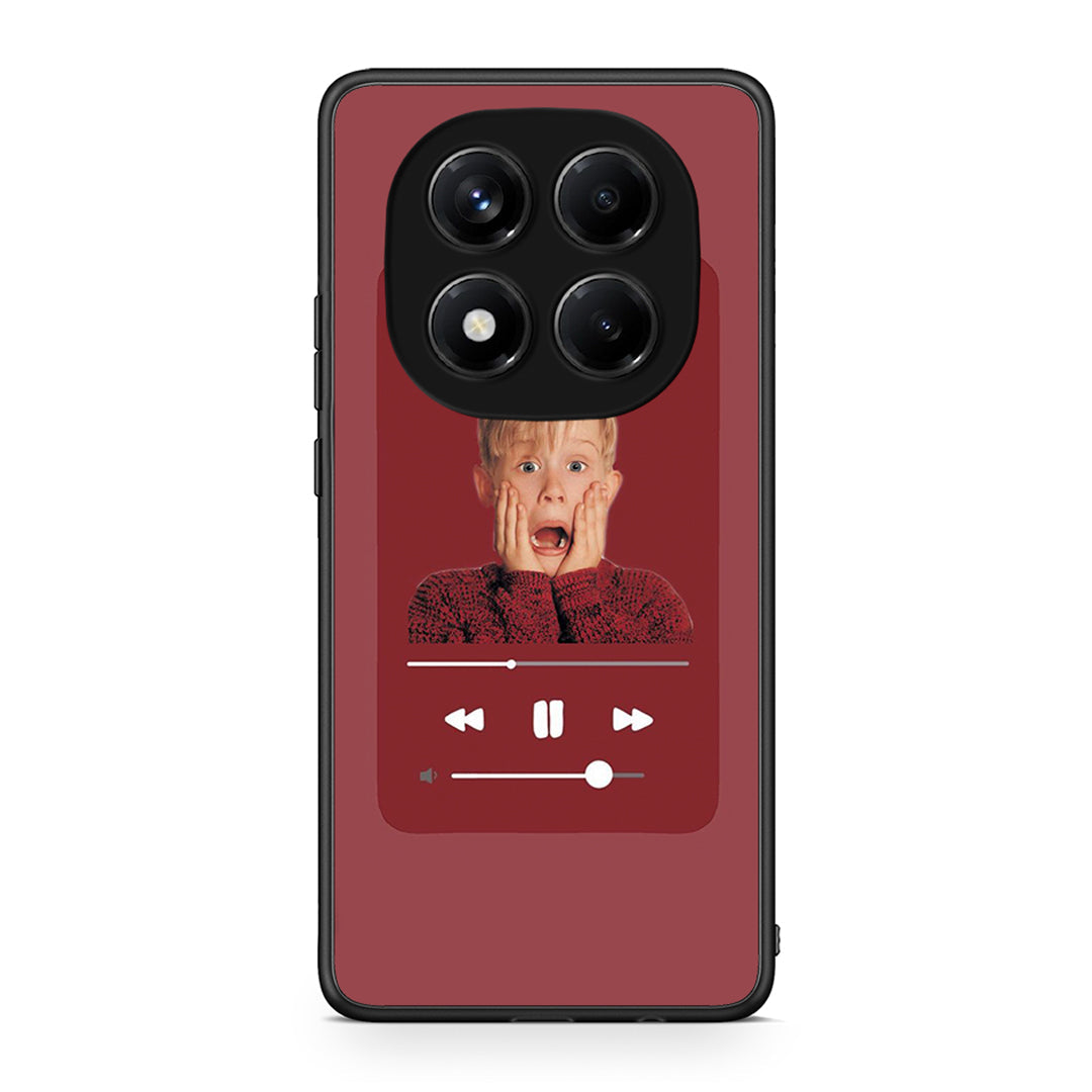 Xiaomi Redmi Note 14 Pro 4G Xmas Alone Music θήκη από τη Smartfits με σχέδιο στο πίσω μέρος και μαύρο περίβλημα | Smartphone case with colorful back and black bezels by Smartfits