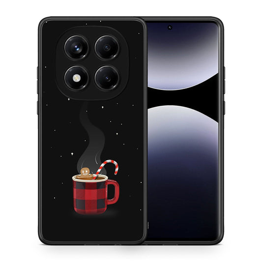 Θήκη Xiaomi Redmi Note 14 Pro 4G Xmas Bathing από τη Smartfits με σχέδιο στο πίσω μέρος και μαύρο περίβλημα | Xiaomi Redmi Note 14 Pro 4G Xmas Bathing case with colorful back and black bezels