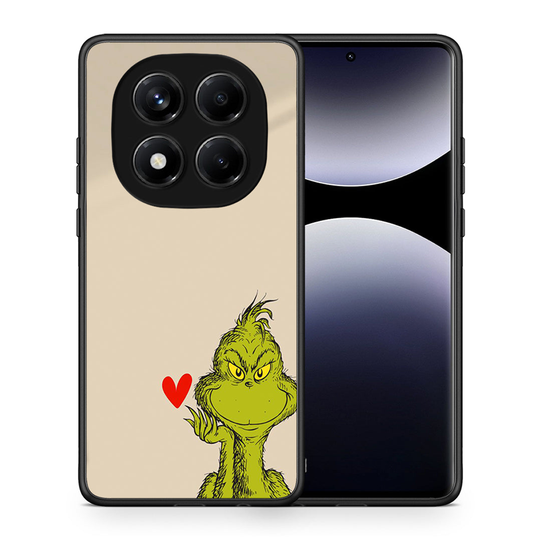 Θήκη Xiaomi Redmi Note 14 Pro 4G Xmas Grinch από τη Smartfits με σχέδιο στο πίσω μέρος και μαύρο περίβλημα | Xiaomi Redmi Note 14 Pro 4G Xmas Grinch case with colorful back and black bezels