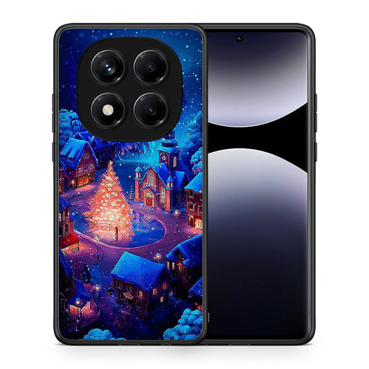 Θήκη Xiaomi Redmi Note 14 Pro 4G Xmas Village από τη Smartfits με σχέδιο στο πίσω μέρος και μαύρο περίβλημα | Xiaomi Redmi Note 14 Pro 4G Xmas Village case with colorful back and black bezels