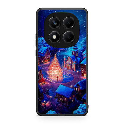 Xiaomi Redmi Note 14 Pro 4G Xmas Village θήκη από τη Smartfits με σχέδιο στο πίσω μέρος και μαύρο περίβλημα | Smartphone case with colorful back and black bezels by Smartfits
