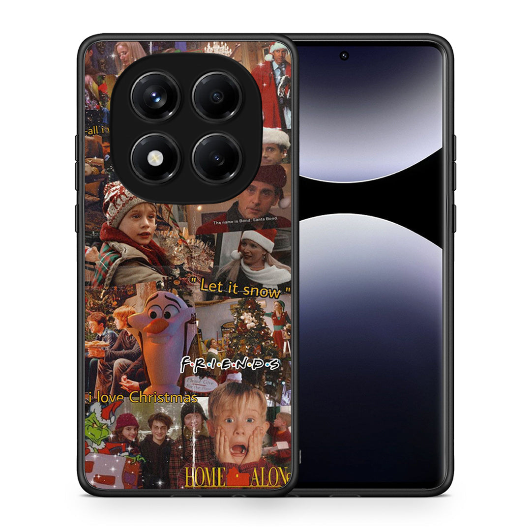 Θήκη Xiaomi Redmi Note 14 Pro 4G Xmas Wishes από τη Smartfits με σχέδιο στο πίσω μέρος και μαύρο περίβλημα | Xiaomi Redmi Note 14 Pro 4G Xmas Wishes case with colorful back and black bezels