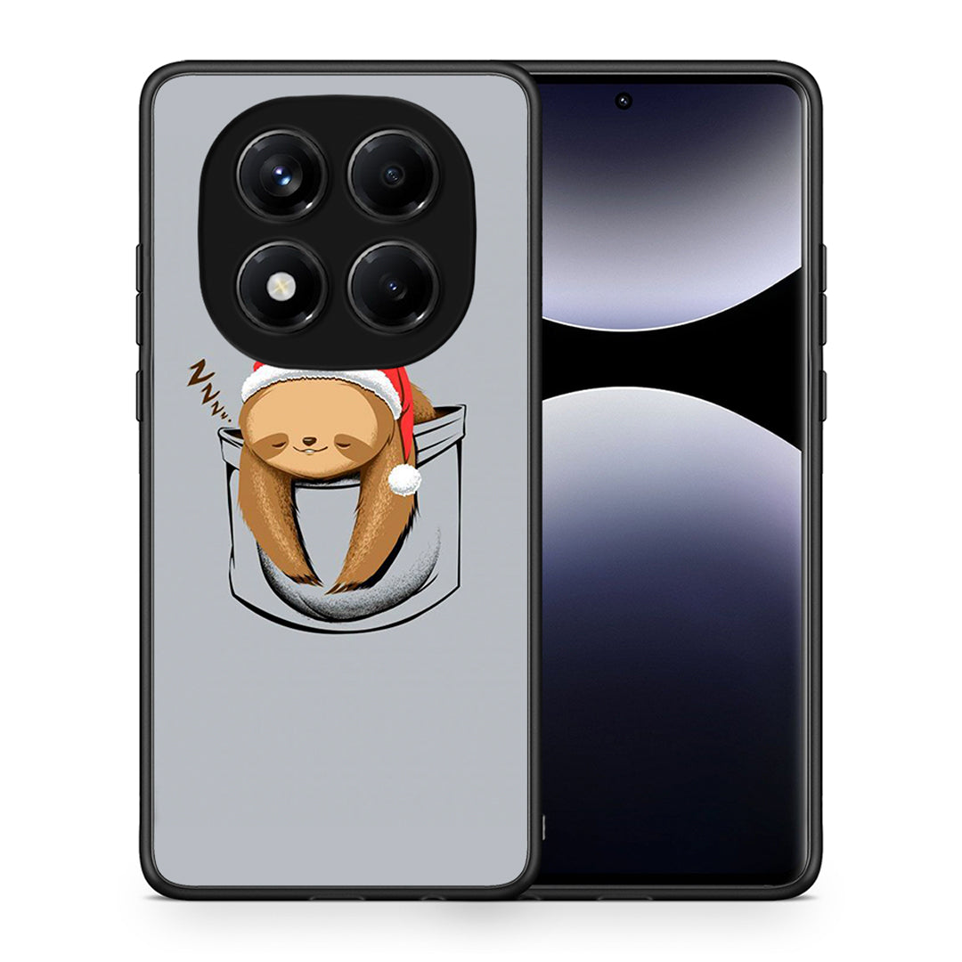 Θήκη Xiaomi Redmi Note 14 Pro 4G Xmas Zzzz από τη Smartfits με σχέδιο στο πίσω μέρος και μαύρο περίβλημα | Xiaomi Redmi Note 14 Pro 4G Xmas Zzzz case with colorful back and black bezels
