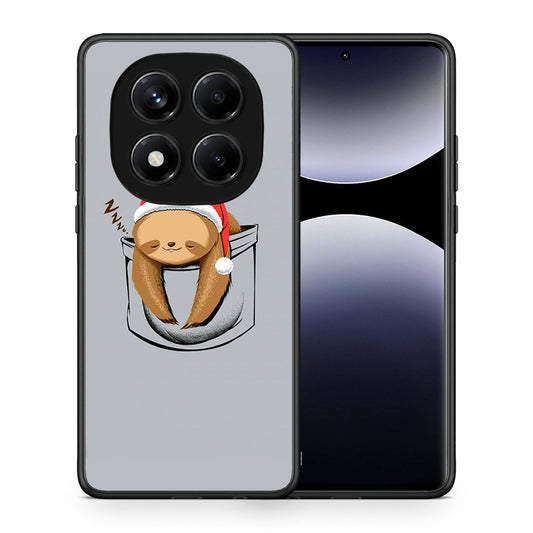 Θήκη Xiaomi Redmi Note 14 Pro 4G Xmas Zzzz από τη Smartfits με σχέδιο στο πίσω μέρος και μαύρο περίβλημα | Xiaomi Redmi Note 14 Pro 4G Xmas Zzzz case with colorful back and black bezels