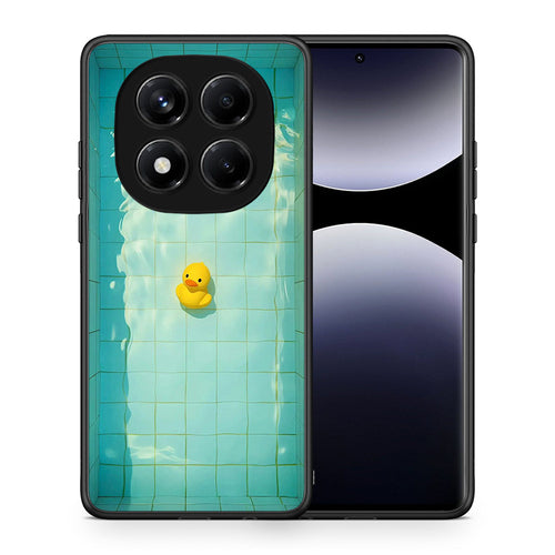 Θήκη Xiaomi Redmi Note 14 Pro 4G Yellow Duck από τη Smartfits με σχέδιο στο πίσω μέρος και μαύρο περίβλημα | Xiaomi Redmi Note 14 Pro 4G Yellow Duck case with colorful back and black bezels