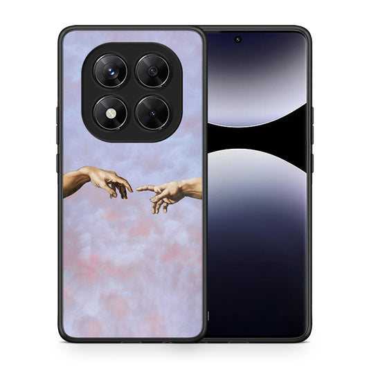 Θήκη Xiaomi Redmi Note 14 Pro 5G / Poco X7 Adam Hand από τη Smartfits με σχέδιο στο πίσω μέρος και μαύρο περίβλημα | Xiaomi Redmi Note 14 Pro 5G / Poco X7 Adam Hand case with colorful back and black bezels