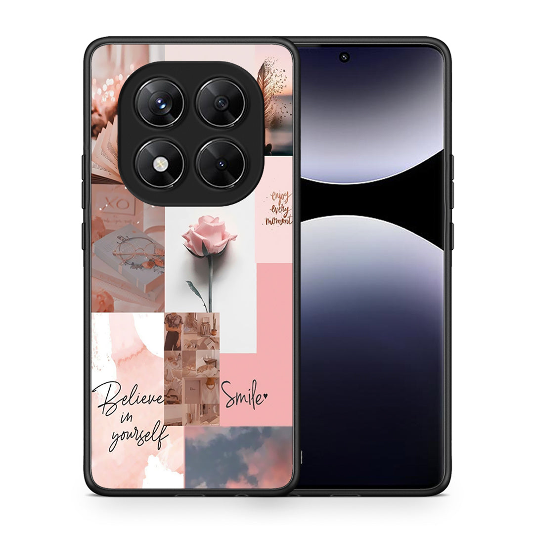 Θήκη Xiaomi Redmi Note 14 Pro 5G / Poco X7 Aesthetic Collage από τη Smartfits με σχέδιο στο πίσω μέρος και μαύρο περίβλημα | Xiaomi Redmi Note 14 Pro 5G / Poco X7 Aesthetic Collage case with colorful back and black bezels