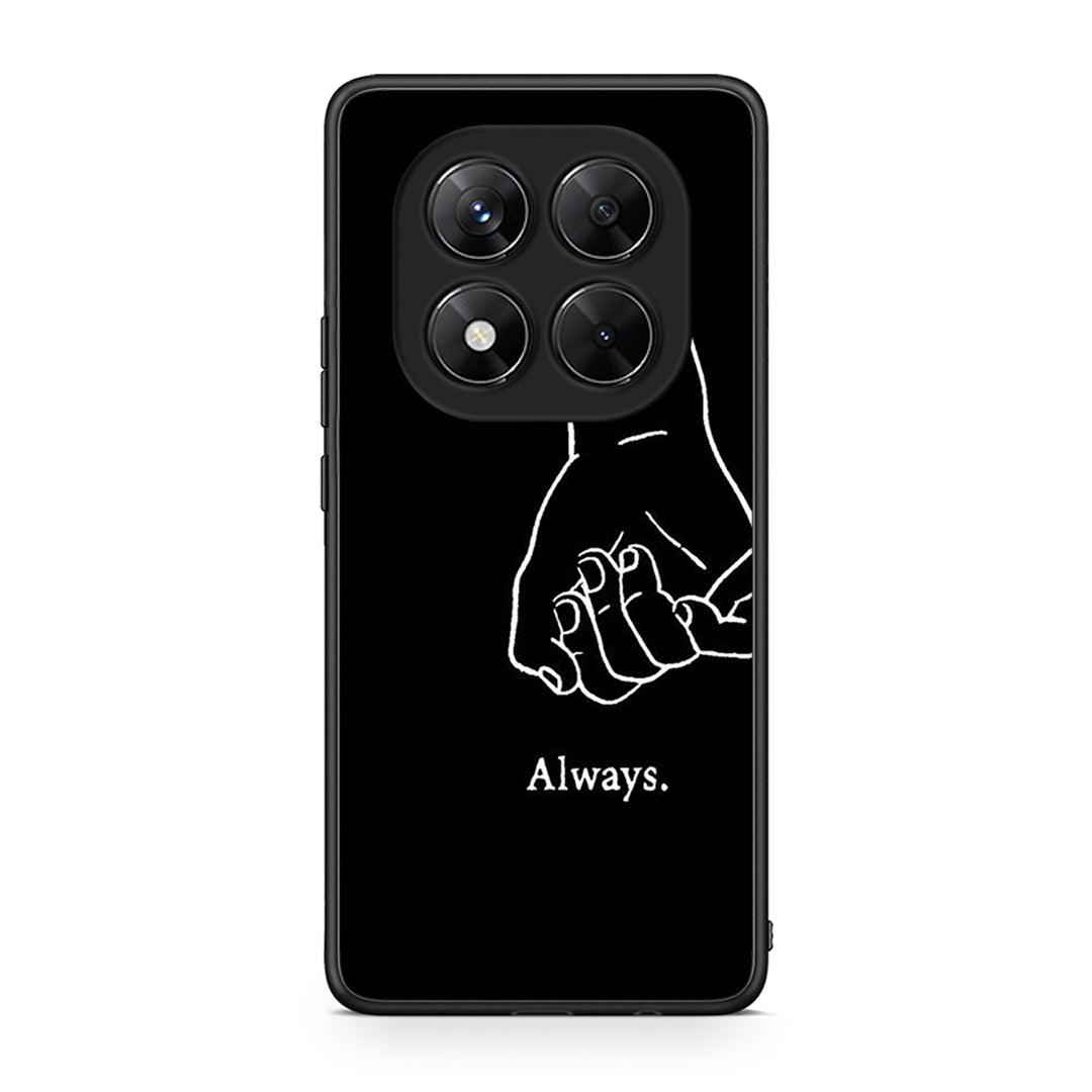 Xiaomi Redmi Note 14 Pro 5G / Poco X7 Always & Forever 1 Θήκη Αγίου Βαλεντίνου από τη Smartfits με σχέδιο στο πίσω μέρος και μαύρο περίβλημα | Smartphone case with colorful back and black bezels by Smartfits