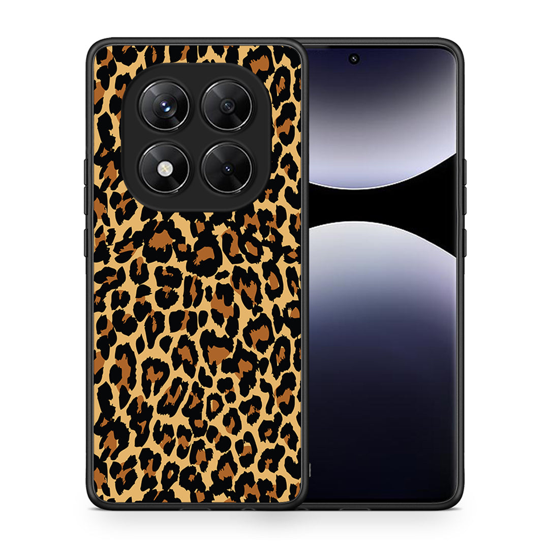Θήκη Xiaomi Redmi Note 14 Pro 5G / Poco X7 Leopard Animal από τη Smartfits με σχέδιο στο πίσω μέρος και μαύρο περίβλημα | Xiaomi Redmi Note 14 Pro 5G / Poco X7 Leopard Animal case with colorful back and black bezels
