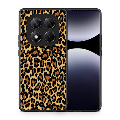Θήκη Xiaomi Redmi Note 14 Pro 5G / Poco X7 Leopard Animal από τη Smartfits με σχέδιο στο πίσω μέρος και μαύρο περίβλημα | Xiaomi Redmi Note 14 Pro 5G / Poco X7 Leopard Animal case with colorful back and black bezels