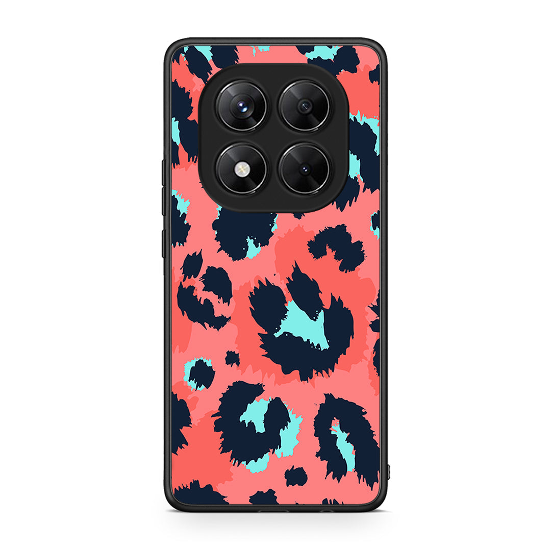 22 - Xiaomi Redmi Note 14 Pro 5G / Poco X7 Pink Leopard Animal case, cover, bumper