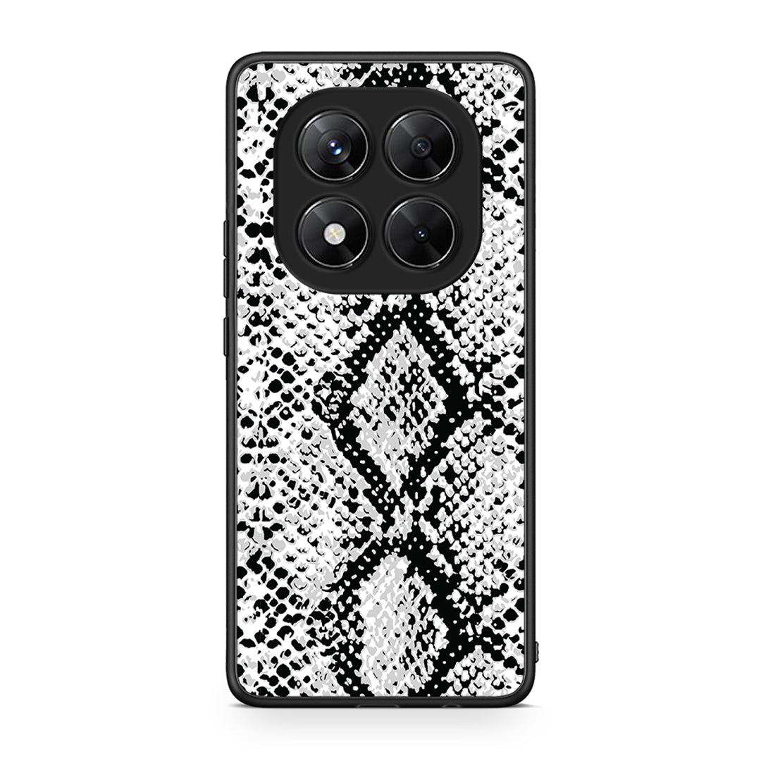 24 - Xiaomi Redmi Note 14 Pro 5G / Poco X7 White Snake Animal case, cover, bumper