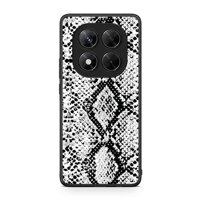 24 - Xiaomi Redmi Note 14 Pro 5G / Poco X7 White Snake Animal case, cover, bumper