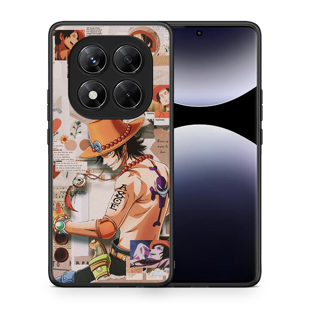 Θήκη Xiaomi Redmi Note 14 Pro 5G / Poco X7 Anime Collage από τη Smartfits με σχέδιο στο πίσω μέρος και μαύρο περίβλημα | Xiaomi Redmi Note 14 Pro 5G / Poco X7 Anime Collage case with colorful back and black bezels