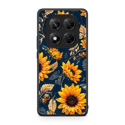 Xiaomi Redmi Note 14 Pro 5G / Poco X7 Autumn Sunflowers Θήκη από τη Smartfits με σχέδιο στο πίσω μέρος και μαύρο περίβλημα | Smartphone case with colorful back and black bezels by Smartfits