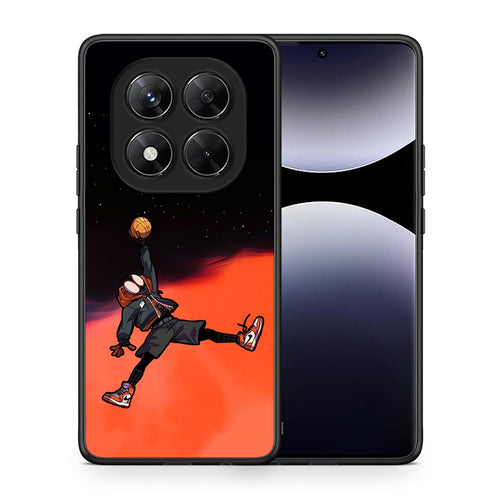 Θήκη Xiaomi Redmi Note 14 Pro 5G / Poco X7 Basketball Hero από τη Smartfits με σχέδιο στο πίσω μέρος και μαύρο περίβλημα | Xiaomi Redmi Note 14 Pro 5G / Poco X7 Basketball Hero case with colorful back and black bezels