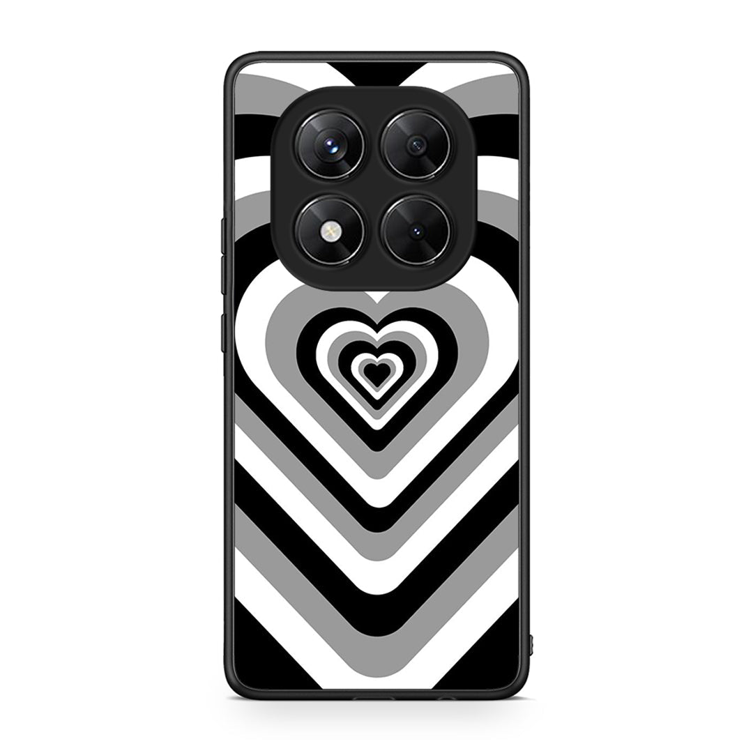 Xiaomi Redmi Note 14 Pro 5G / Poco X7 Black Hearts θήκη από τη Smartfits με σχέδιο στο πίσω μέρος και μαύρο περίβλημα | Smartphone case with colorful back and black bezels by Smartfits
