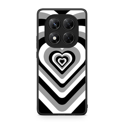 Xiaomi Redmi Note 14 Pro 5G / Poco X7 Black Hearts θήκη από τη Smartfits με σχέδιο στο πίσω μέρος και μαύρο περίβλημα | Smartphone case with colorful back and black bezels by Smartfits