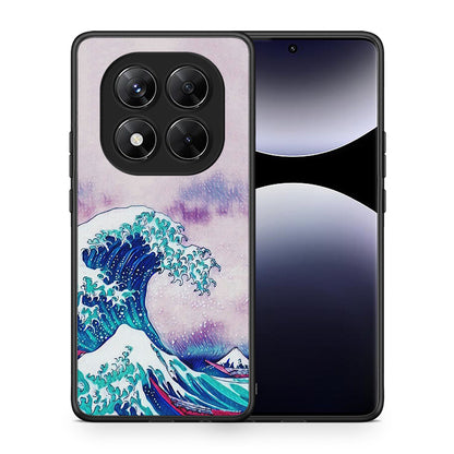 Θήκη Xiaomi Redmi Note 14 Pro 5G / Poco X7 Blue Waves από τη Smartfits με σχέδιο στο πίσω μέρος και μαύρο περίβλημα | Xiaomi Redmi Note 14 Pro 5G / Poco X7 Blue Waves case with colorful back and black bezels