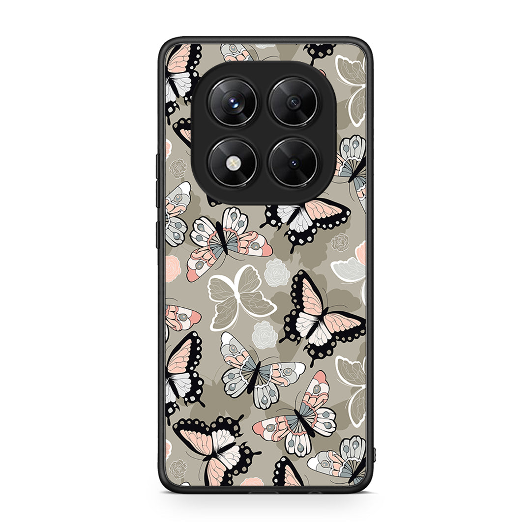 135 - Xiaomi Redmi Note 14 Pro 5G / Poco X7 Butterflies Boho case, cover, bumper