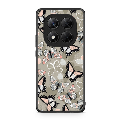 135 - Xiaomi Redmi Note 14 Pro 5G / Poco X7 Butterflies Boho case, cover, bumper