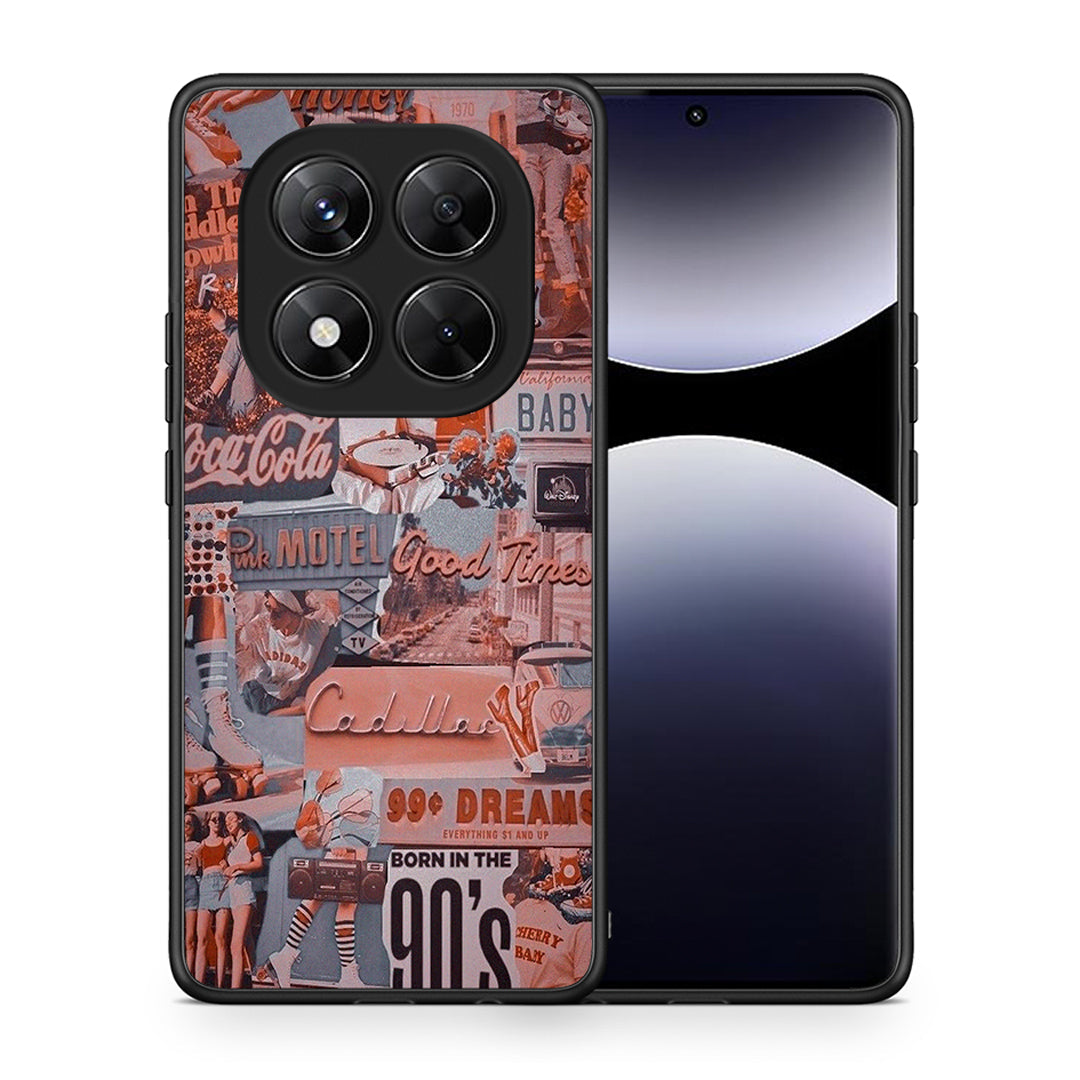 Θήκη Xiaomi Redmi Note 14 Pro 5G / Poco X7 Born In 90s από τη Smartfits με σχέδιο στο πίσω μέρος και μαύρο περίβλημα | Xiaomi Redmi Note 14 Pro 5G / Poco X7 Born In 90s case with colorful back and black bezels