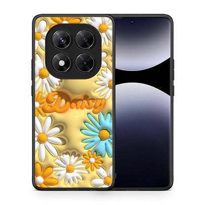 Θήκη Xiaomi Redmi Note 14 Pro 5G / Poco X7 Bubble Daisies από τη Smartfits με σχέδιο στο πίσω μέρος και μαύρο περίβλημα | Xiaomi Redmi Note 14 Pro 5G / Poco X7 Bubble Daisies case with colorful back and black bezels