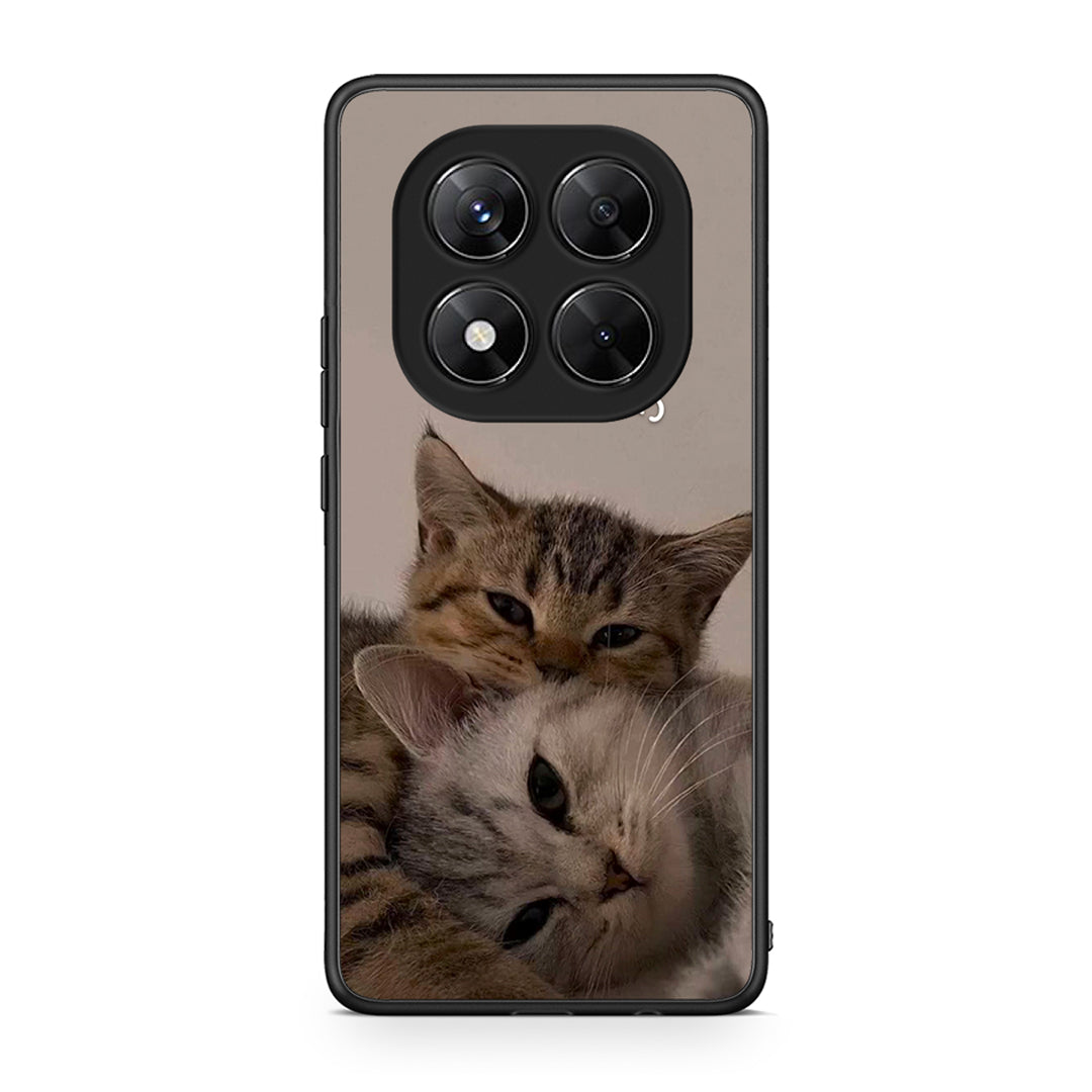 Xiaomi Redmi Note 14 Pro 5G / Poco X7 Cats In Love Θήκη από τη Smartfits με σχέδιο στο πίσω μέρος και μαύρο περίβλημα | Smartphone case with colorful back and black bezels by Smartfits