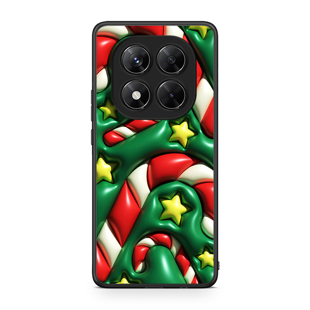 Xiaomi Redmi Note 14 Pro 5G / Poco X7 Christmas Bubbles θήκη από τη Smartfits με σχέδιο στο πίσω μέρος και μαύρο περίβλημα | Smartphone case with colorful back and black bezels by Smartfits