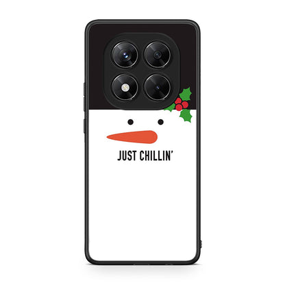 Xiaomi Redmi Note 14 Pro 5G / Poco X7 Christmas Chillin θήκη από τη Smartfits με σχέδιο στο πίσω μέρος και μαύρο περίβλημα | Smartphone case with colorful back and black bezels by Smartfits