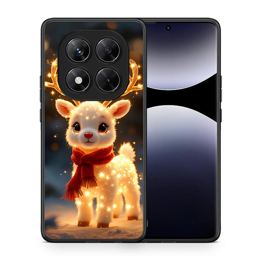Θήκη Xiaomi Redmi Note 14 Pro 5G / Poco X7 Christmas Cutie από τη Smartfits με σχέδιο στο πίσω μέρος και μαύρο περίβλημα | Xiaomi Redmi Note 14 Pro 5G / Poco X7 Christmas Cutie case with colorful back and black bezels