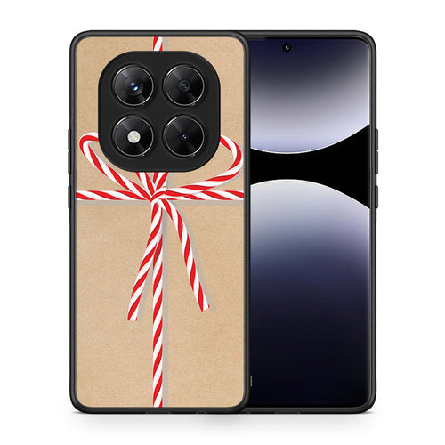 Θήκη Xiaomi Redmi Note 14 Pro 5G / Poco X7 Christmas Gift από τη Smartfits με σχέδιο στο πίσω μέρος και μαύρο περίβλημα | Xiaomi Redmi Note 14 Pro 5G / Poco X7 Christmas Gift case with colorful back and black bezels