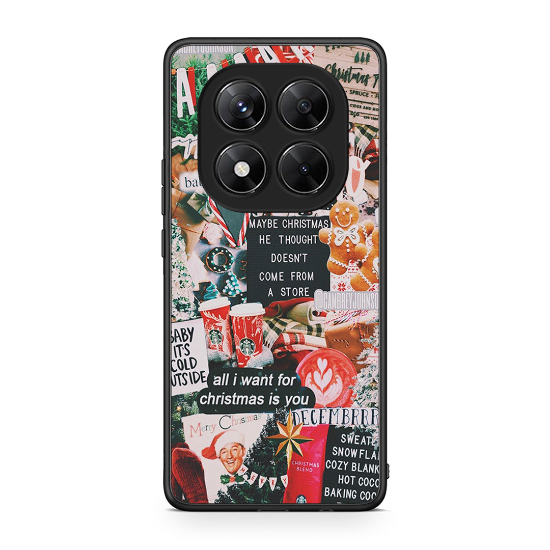 Xiaomi Redmi Note 14 Pro 5G / Poco X7 Christmas Happiness θήκη από τη Smartfits με σχέδιο στο πίσω μέρος και μαύρο περίβλημα | Smartphone case with colorful back and black bezels by Smartfits