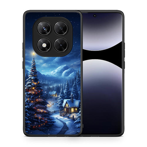 Θήκη Xiaomi Redmi Note 14 Pro 5G / Poco X7 Christmas Scenery από τη Smartfits με σχέδιο στο πίσω μέρος και μαύρο περίβλημα | Xiaomi Redmi Note 14 Pro 5G / Poco X7 Christmas Scenery case with colorful back and black bezels