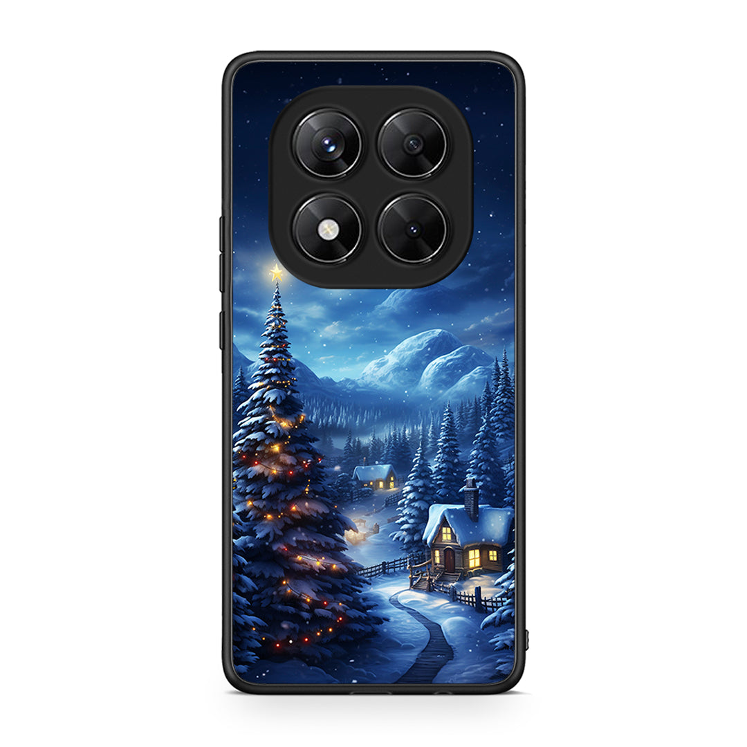 Xiaomi Redmi Note 14 Pro 5G / Poco X7 Christmas Scenery θήκη από τη Smartfits με σχέδιο στο πίσω μέρος και μαύρο περίβλημα | Smartphone case with colorful back and black bezels by Smartfits