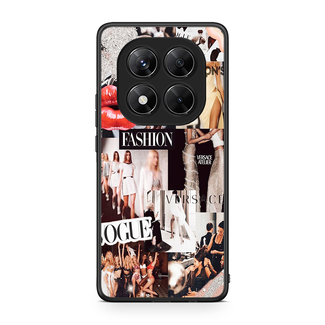 Xiaomi Redmi Note 14 Pro 5G / Poco X7 Collage Fashion Θήκη Αγίου Βαλεντίνου από τη Smartfits με σχέδιο στο πίσω μέρος και μαύρο περίβλημα | Smartphone case with colorful back and black bezels by Smartfits